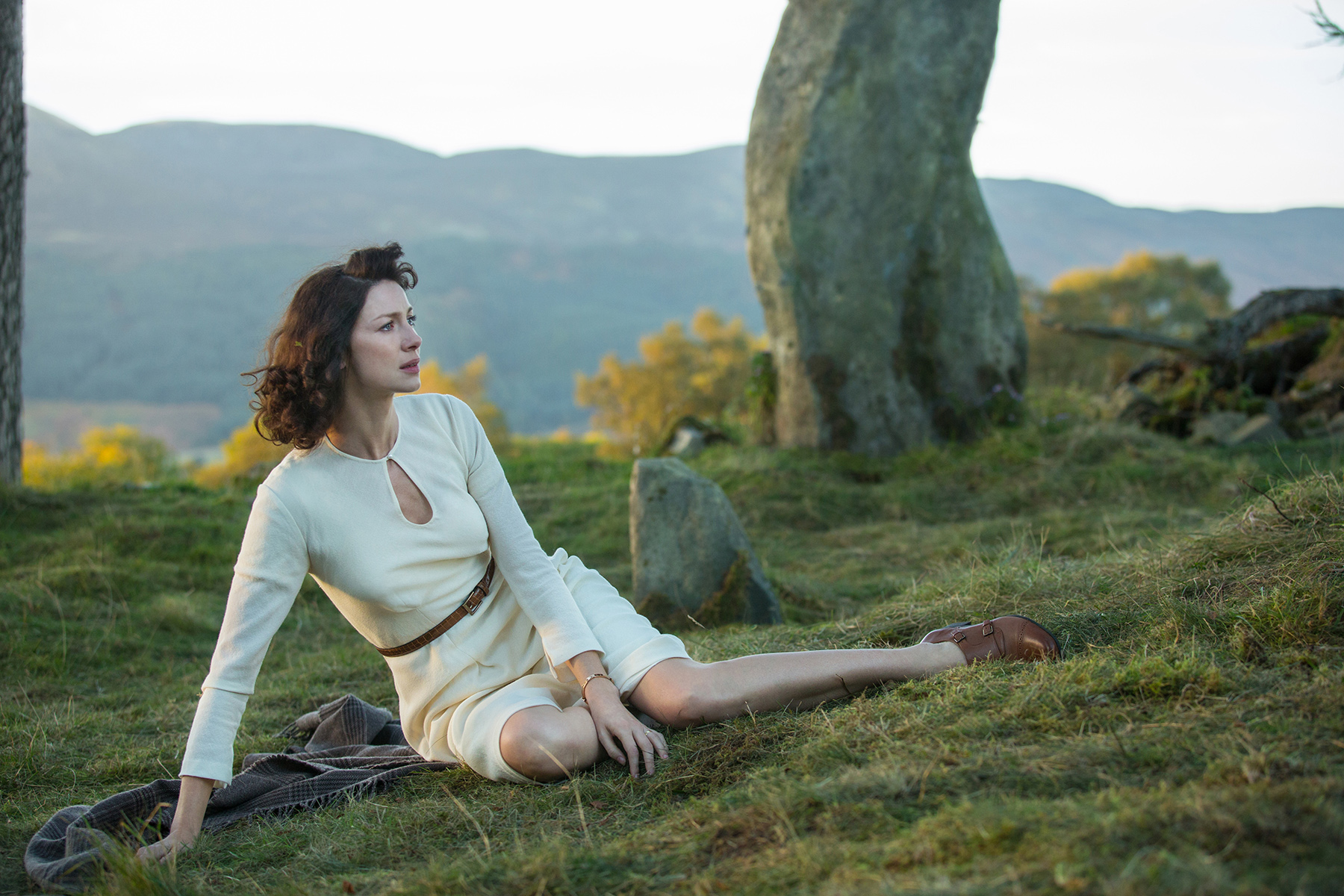 Claire just after she goes through the stones in Outlander Episode 101