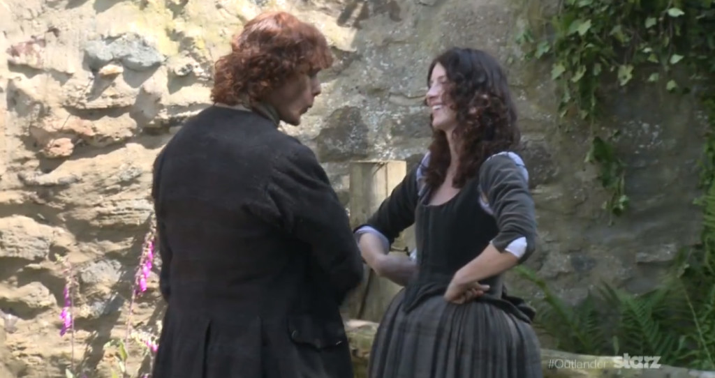 Caitriona BTS Video Screen Cap