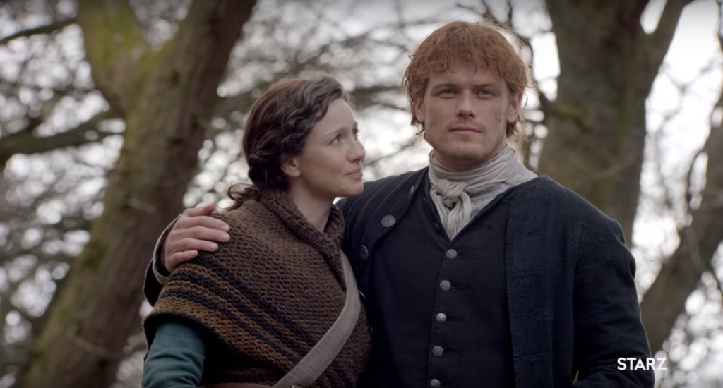 Jamie and Claire in Outlander Season 4