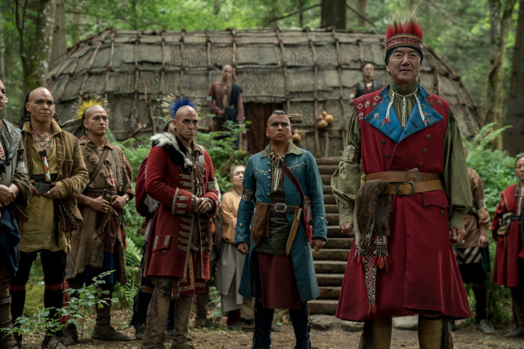 Mohawk warriors in Outlander Episode 413